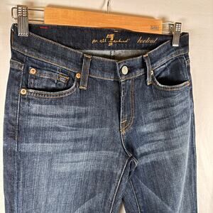7 For All Mankind Women’s 26 Low Rise Bootcut Jeans Dark Wash Y2K Style Denim